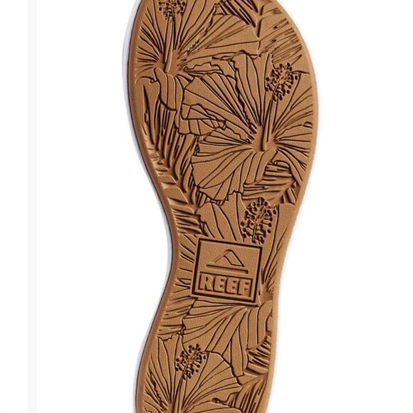 Reef Cushion Cloud Flip-Flop Platform Sandal- White/Tan - Picture 4 of 9